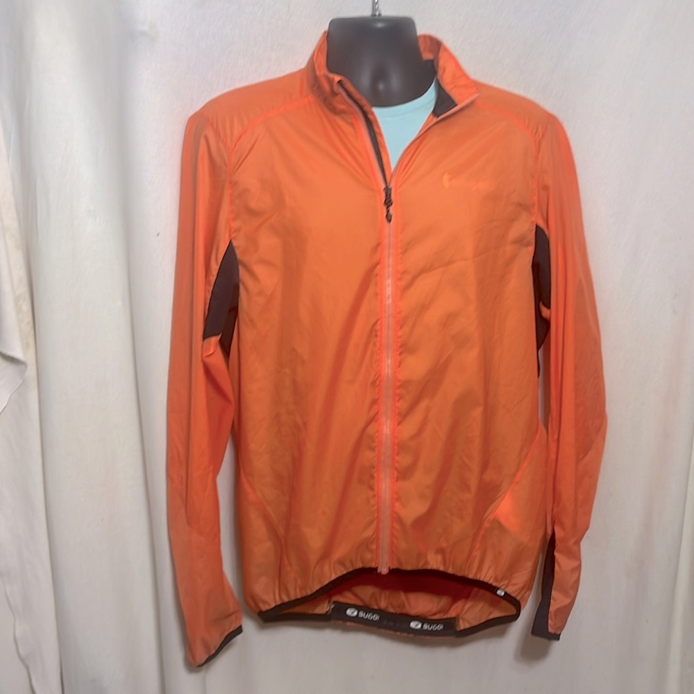Sugoi stash jacket orange. Like new size large cycling